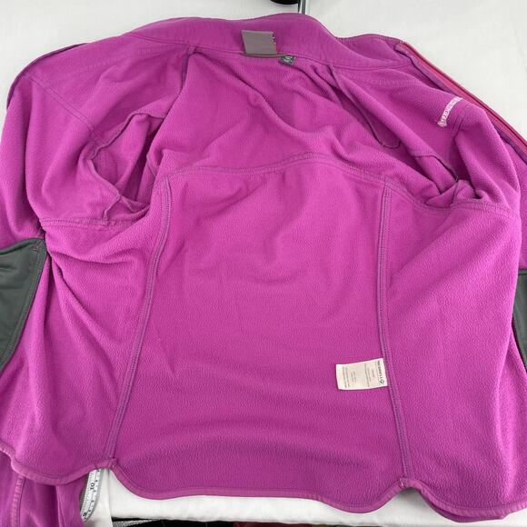 Merrell Fleece Jacket Purple Pink Full Zip Hiking Outdoor Coat Gorpcore Size M - Picture 6 of 12